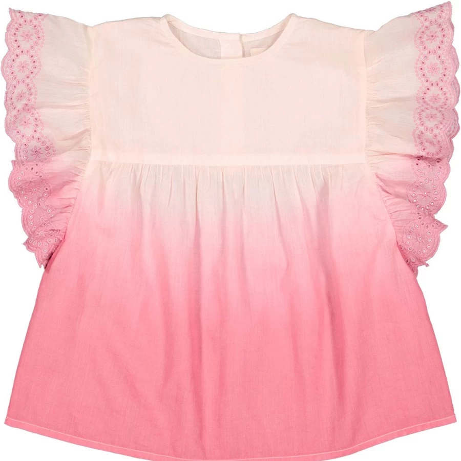 "LOUIS LOUISE Girls' Cotton Tunic Jasmine Veil Dip-Dye Top"