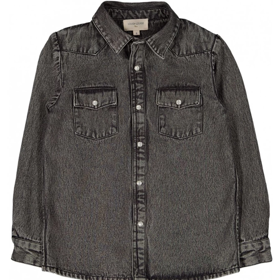 LOUIS LOUISE Boys Chambray Washed Shirt - Luke Style Casual Wear