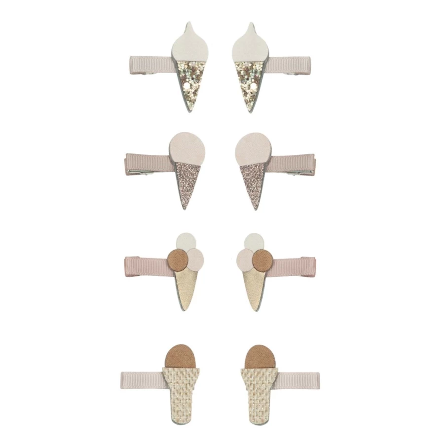 LOUIS LOUISE Mini Barrettes Glaces Hair Clips for Girls - Sparkling Crystal Barrettes