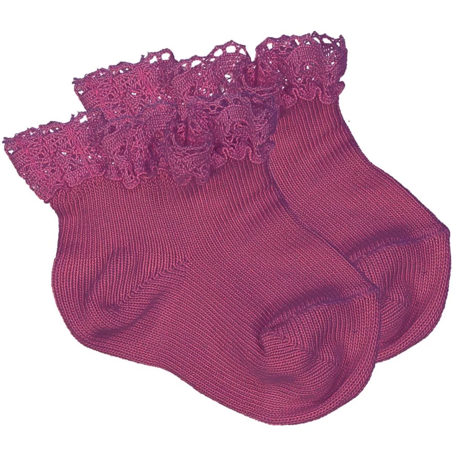 LOUIS LOUISE Baby Cotton Socks with Fleurette Design - Soft & Comfortable