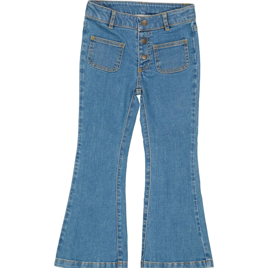 LOUIS LOUISE Girls' Christie Denim Trousers for Kids - Stylish Comfort Jeans
